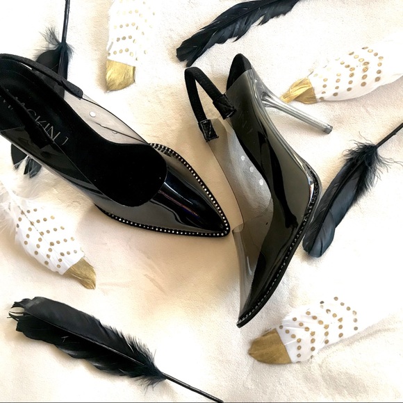 ✨New! Transparent Lucite Slip On Heels - Picture 3 of 8
